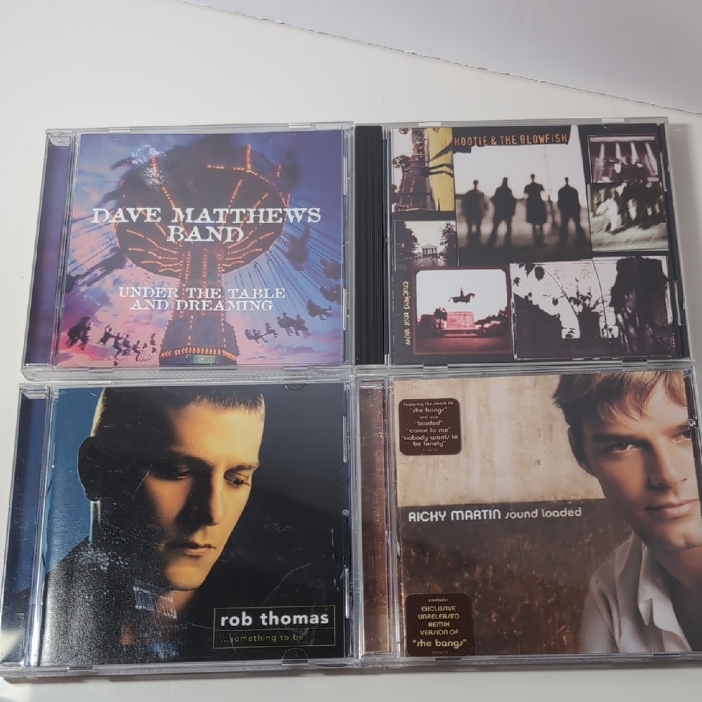 CDs - Dave Matthews, Hootie & The Blowfish, Rob Thomas, and Ricky Martin